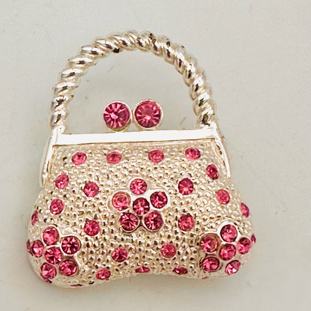 Roman Vintage Mini Handbag Purse Brooch